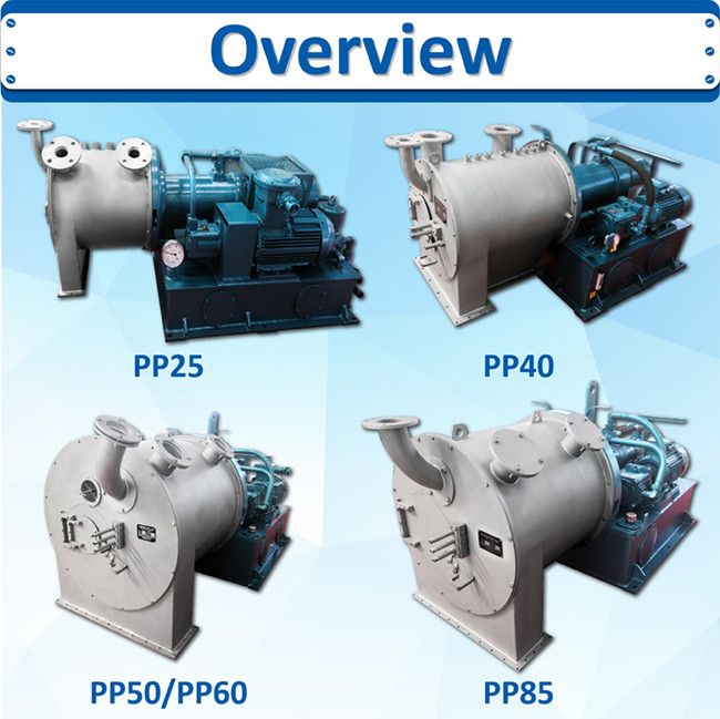 Continuous 500mm Diameter Basket 316L Pusher Type Salt Centrifuge