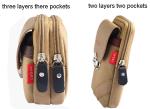 Male wear belt multi-function vertical canvas Mobile phone bag