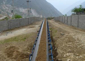 China Carbon Steel 131t/h Inclined Belt Conveyor Troughing Idler wholesale