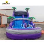 Purple Giant Inflatable Water Slide Waterproof For Summer Fun