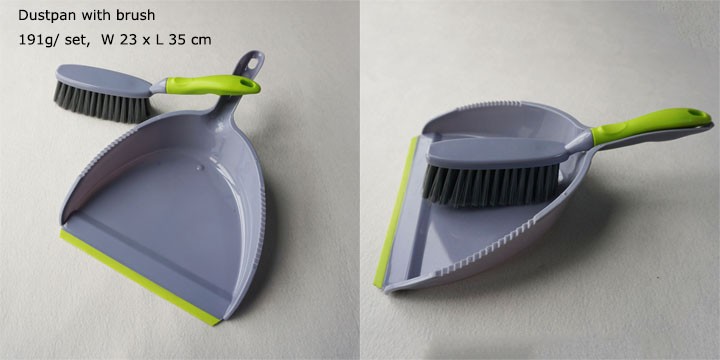 TPR 3 In 1 Kitchen Cleaning Brush Set Dustpan