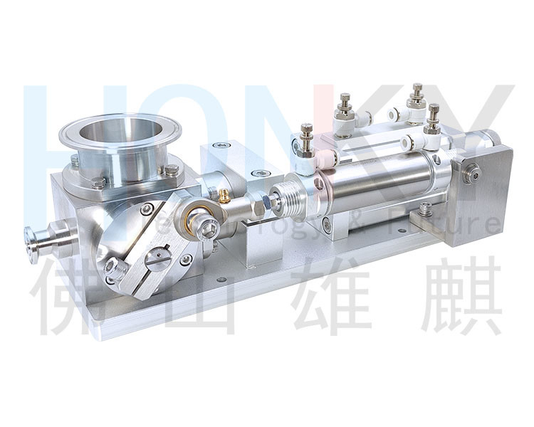 Air Driven Manual Adjustment OEM Rotary Valve Pneumatic Piston Filling Pump With Oem Service For Cream Lotion Filling