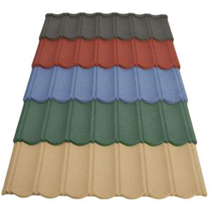 China 1340mm*420mm Stone Coated Steel Tiles For Villa House Roofing wholesale