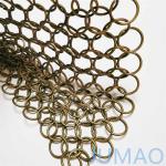 Exterior Bronze Ring Mesh Curtain Chainmail 18mm High Strenth