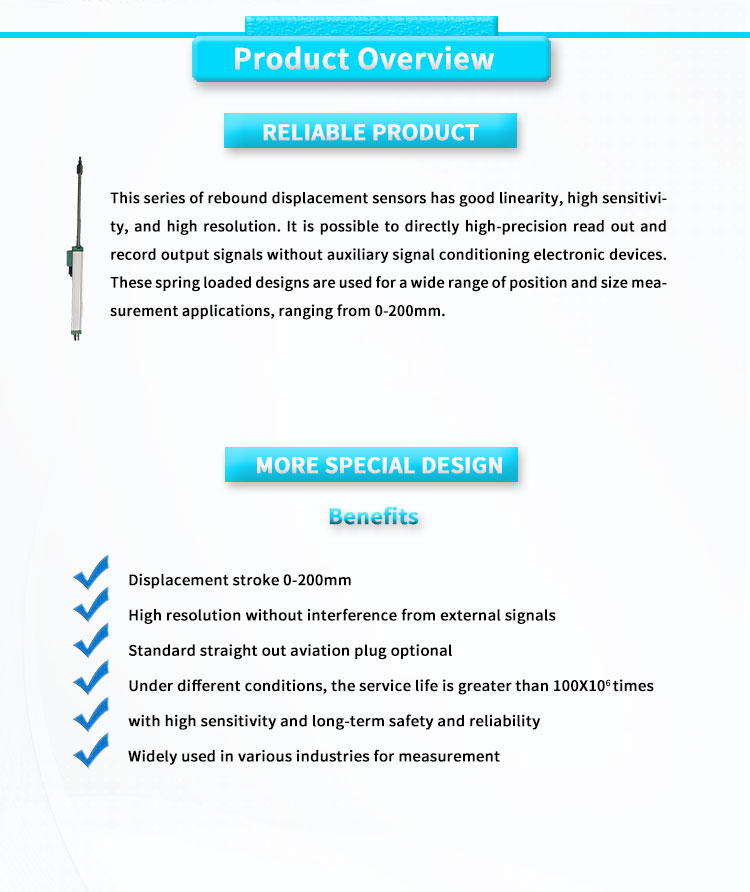 Customized UNIVO UBRE-1Y Resistance-Type Deformation Measurement LVDT Position Sensor