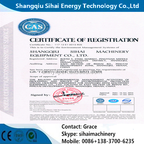 Direct Heating Output Capacity 15 Tons Waste Tire Pyrolysis Plant for Tire Recycling