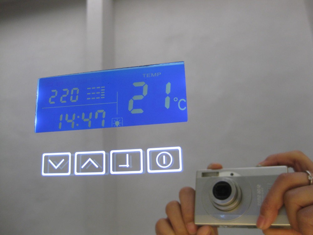Custom Lighted Bathroom Smart Vanity LED Mirror with Rust Resistant Metal Chassis
