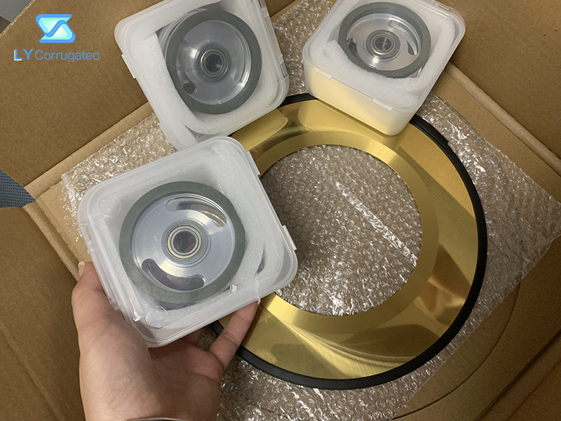 90.0-92.5hra Golden Coated Circular Slitter Blades For Paper Cutting Slitter Machine