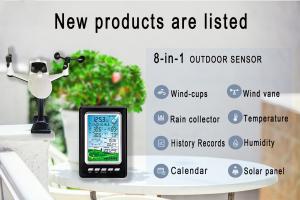 China Wireless Outdoor Weather Station Remotely Measure Wind Direction Wind Speed Rainfall Air Pressure wholesale