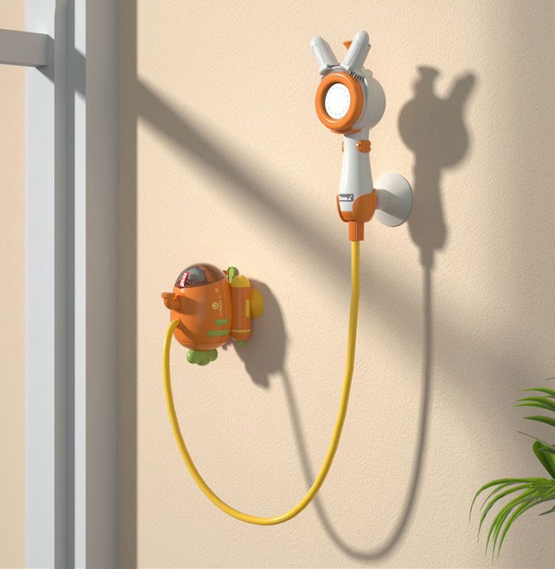 Newborn Baby Bath Shower Head Electric Sprinkler Radish Submarine for Kids' Water Playtime