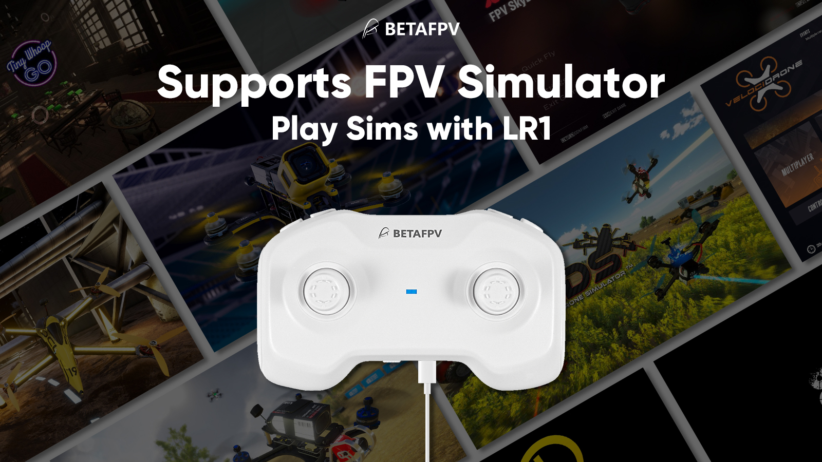 LiteRadio 3 ELRS Transmitter and VR03 Goggles for Exciting FPV Racing Experience in Betafpv Cetus X RTF FPV Kit