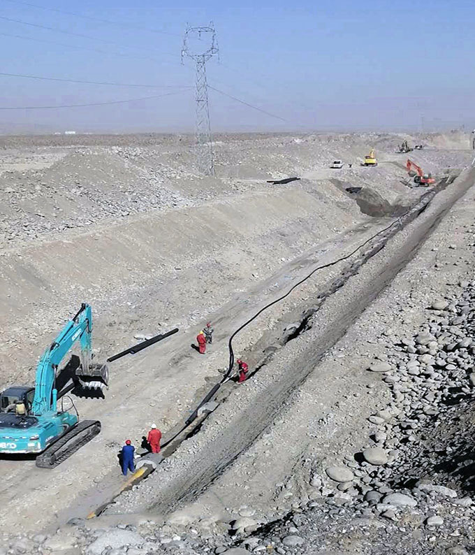 High Pressure Polyethylene Natural Gas Pipe Enhanced 32MPa Abrasion Resistant