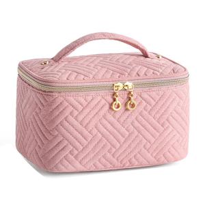 China Quilted makeup bag Large Capacity Travel storage bag wholesale