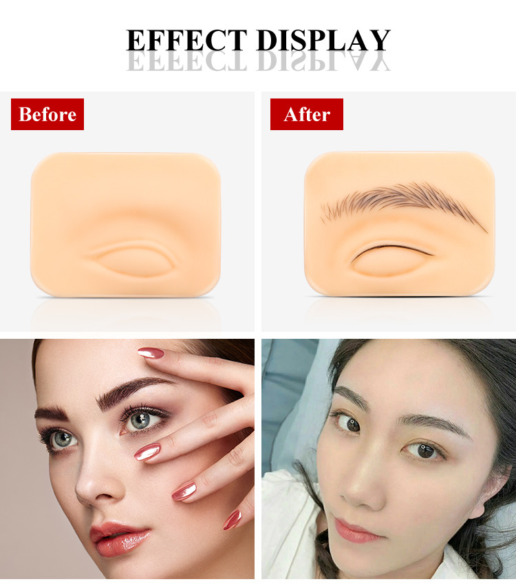 3D Silicone Permanent Makeup Practice Skin Eyebrow Microblading