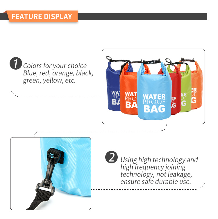 Lightweight PVC roll top dry bag backpack For Triathlon Outdoor Sport