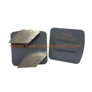 China Rhombus Segments Concrete Grinding Tools Soft / Medium / Hard Bond wholesale