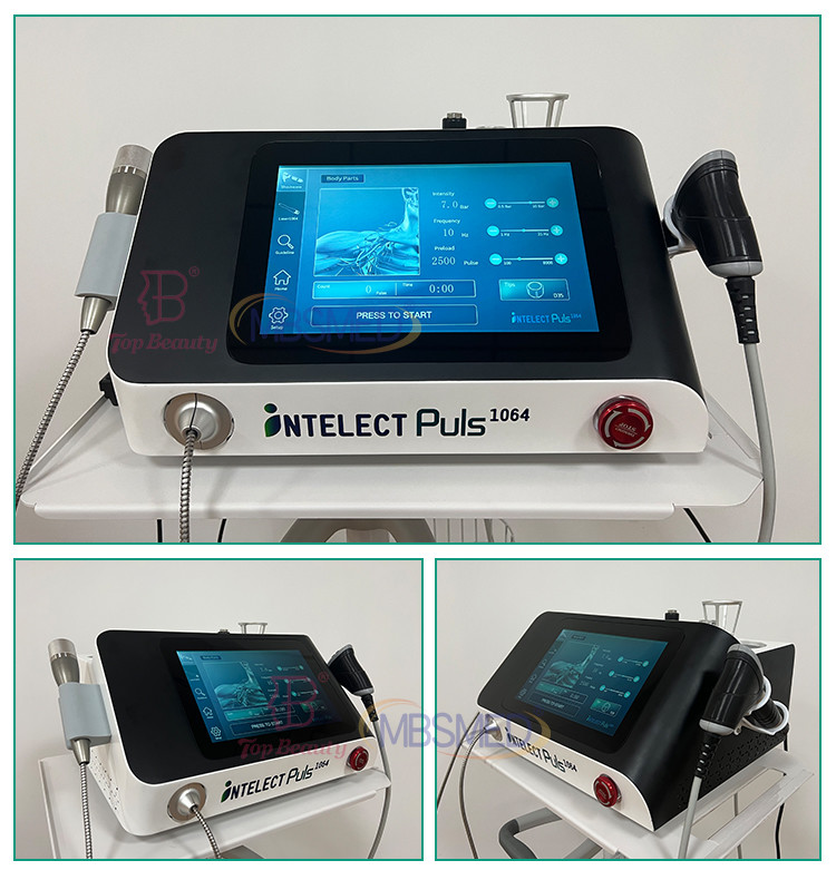Deep Tissue Body Vibrator Spinal Pain Relief Eswt Air Pressure Pneumatic Shockwave Ultrasound Therapy Machine