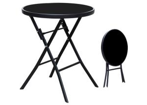 China 5mm Tempered Glass Garden Steel Table With Weather Resistant wholesale