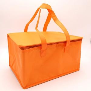 China White Promotional Non Woven Material aluminum cooler bag thermal bag with Zipper wholesale
