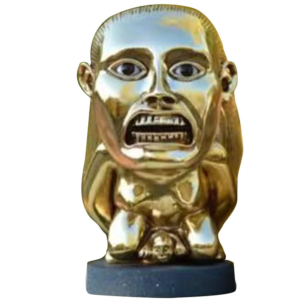 Unisex Indiana Jones Golden Fertility Icon Statues Add Some Adventure to Your Space