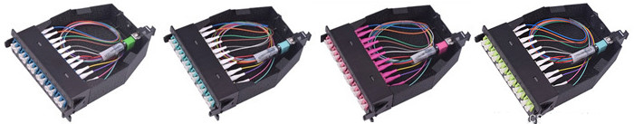 12 Core MPO LC Optical Fiber Module Box 40g-100g Single Mode / Multimode