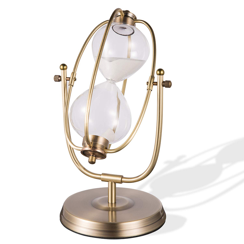 Home Decor Large Brass Hourglass Luxury Sand Timer For Souvenir