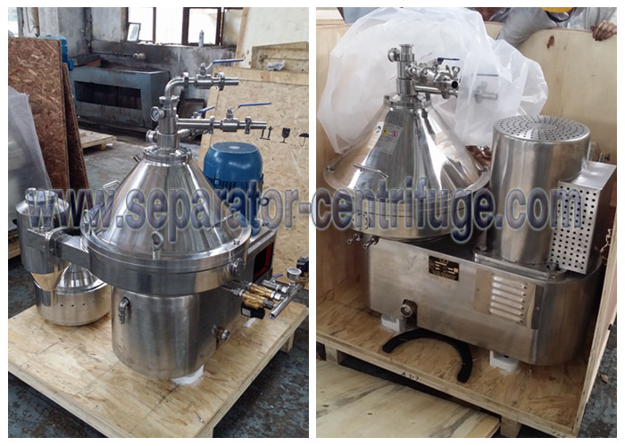 Automatic Part Discharging 2 Phase Dairy / Milk Clarifying Disc Separator For Clarifying Milk