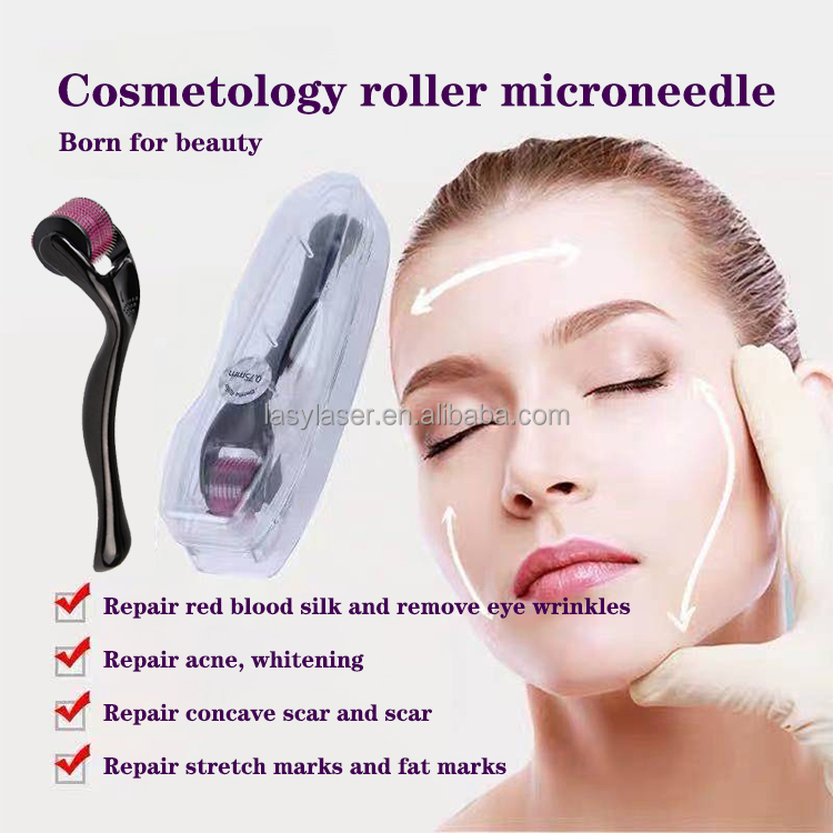 Titanium 540 Microneedle Derma Roller , Ice Stamp Beard Derma Roller