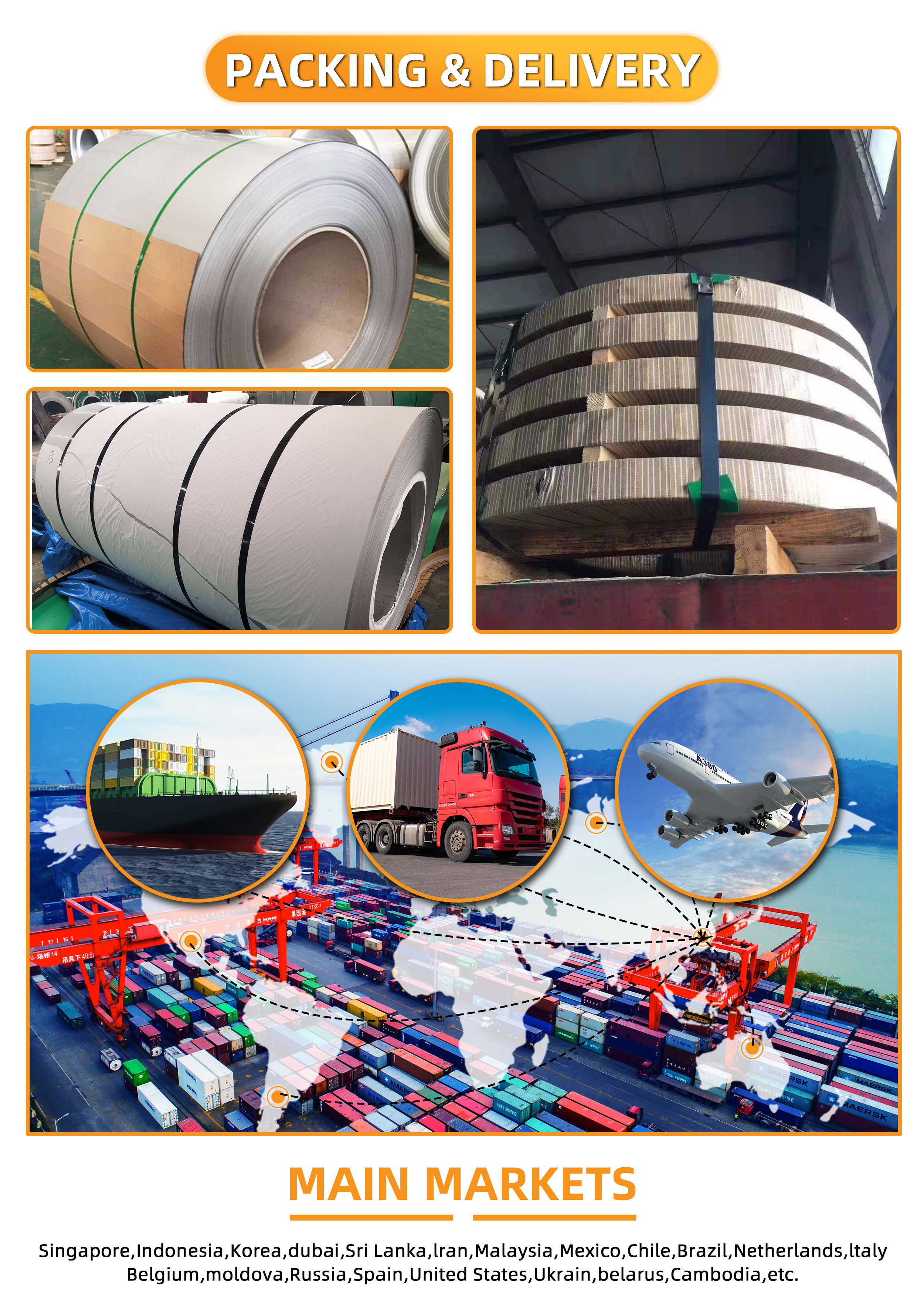 BA Surface Stainless Steel Coil 0.03mm - 0.08mm Thin 304 Sheet