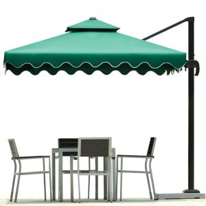 China 8 Aluminium Ribs Large Garden Parasol 3m Garden Umbrella OEM wholesale