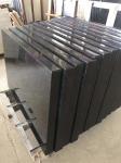 Black 200mm Granite Tiles Slabs For Kitchen Counter Tops
