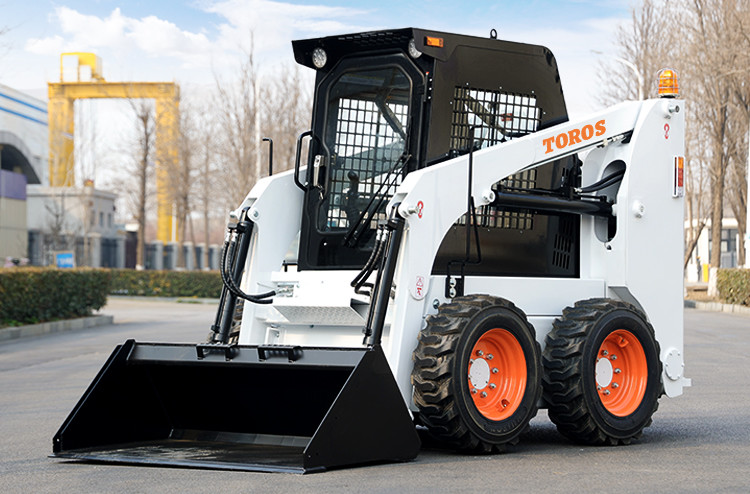TOROS White JC45 JC65 Hydraulic Skid Steer Loader With Attachments