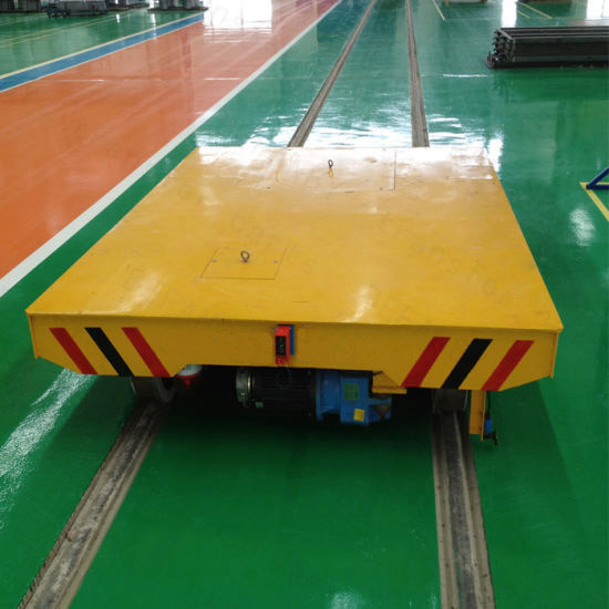 10 Ton Electric Platform Cart Remote Control IP 44 54 Heavy Loading Transportation