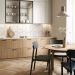 Wall Modern Kitchen Cabinet Villa Designs Simple Custom Luxury Wood Veneer