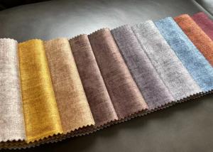 China Woven Suede Sofa Fabric , 330gsm Heavy Microsuede Fabric wholesale