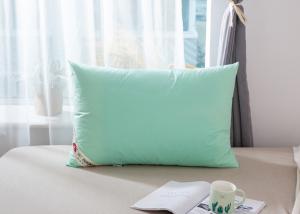China Hospital Hotel 48x74mm 40s Plain Dyed Polyester Fiber Pillow wholesale
