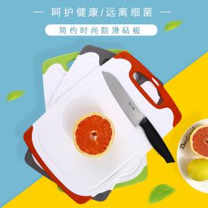 China Pp Non Slip Plastic Chopping Board kitchen With Grooves wholesale