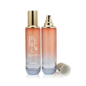 China Fancy Glass Lotion Pump Bottle ETC 120ml Custom Made wholesale