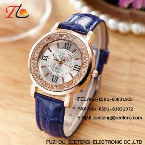 China WHOLESALE PU STRAP AND CASE QUARTZ WATCHES ELEGANT LADIES WATCH wholesale