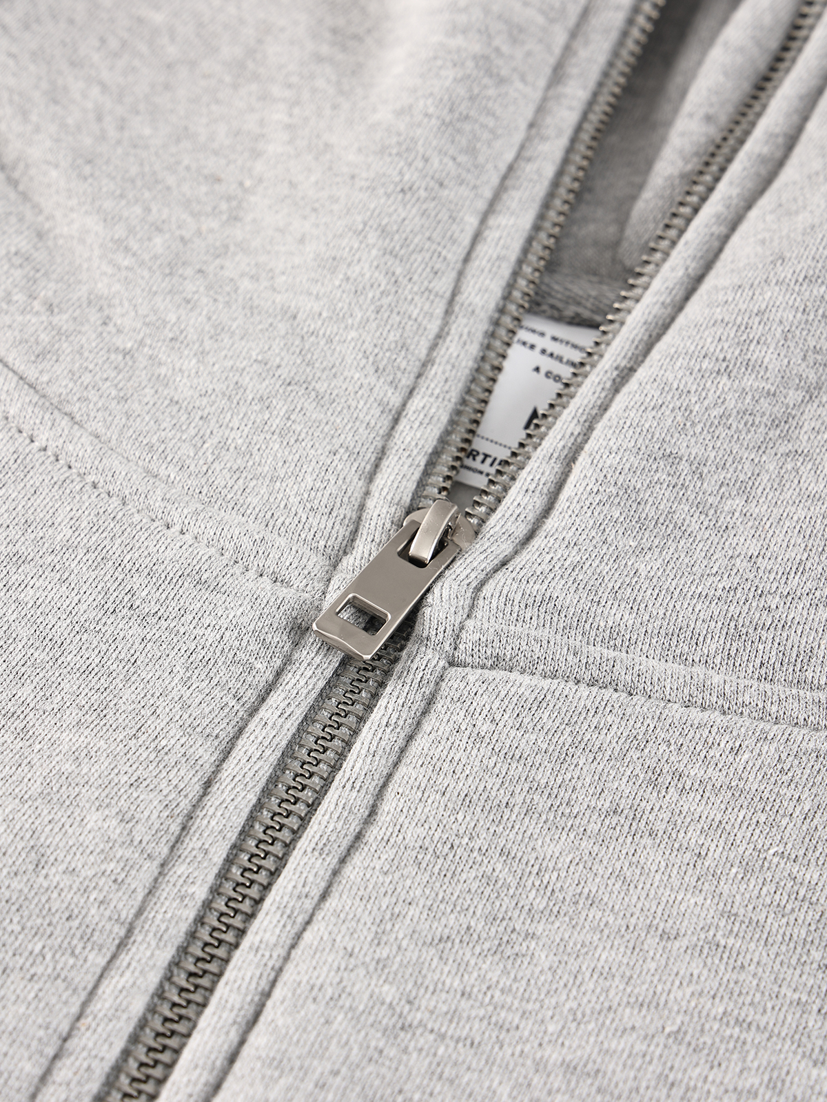 Zip Up Heavyweight Cotton Hoodie Cropped Winter Polyester Solid Male Black