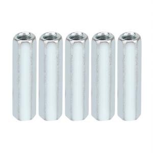 China Hex Long Nut Zinc Plated Steel Hexagon Threaded Connecting Nut wholesale