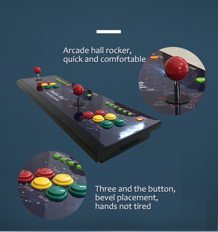 Retro Arcade Console 2 Players 1300 In 1 Tabletop 2d And 3d Game Board Box
