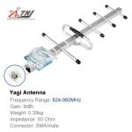 Gain 7dBi Outdoor Yagi Antenna For Mobile Phone Signal Repeater