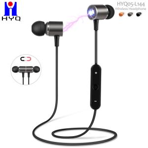 China Magnetic Attraction Wireless Stereo Earphone 55cm Bluetooth Necklace Earbuds wholesale