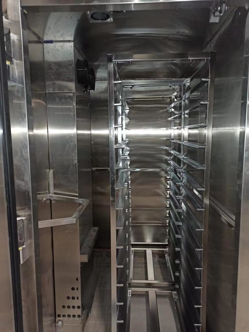 YDC-2R2 Roll In Bread Proofer Cabinet 2 Double Racks 40X60cm Trays 220V 2KW