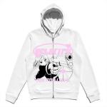 OEM Custom Oversized High Quality 100% Cotton Full Face Zip up Hoodie Heavyweigh