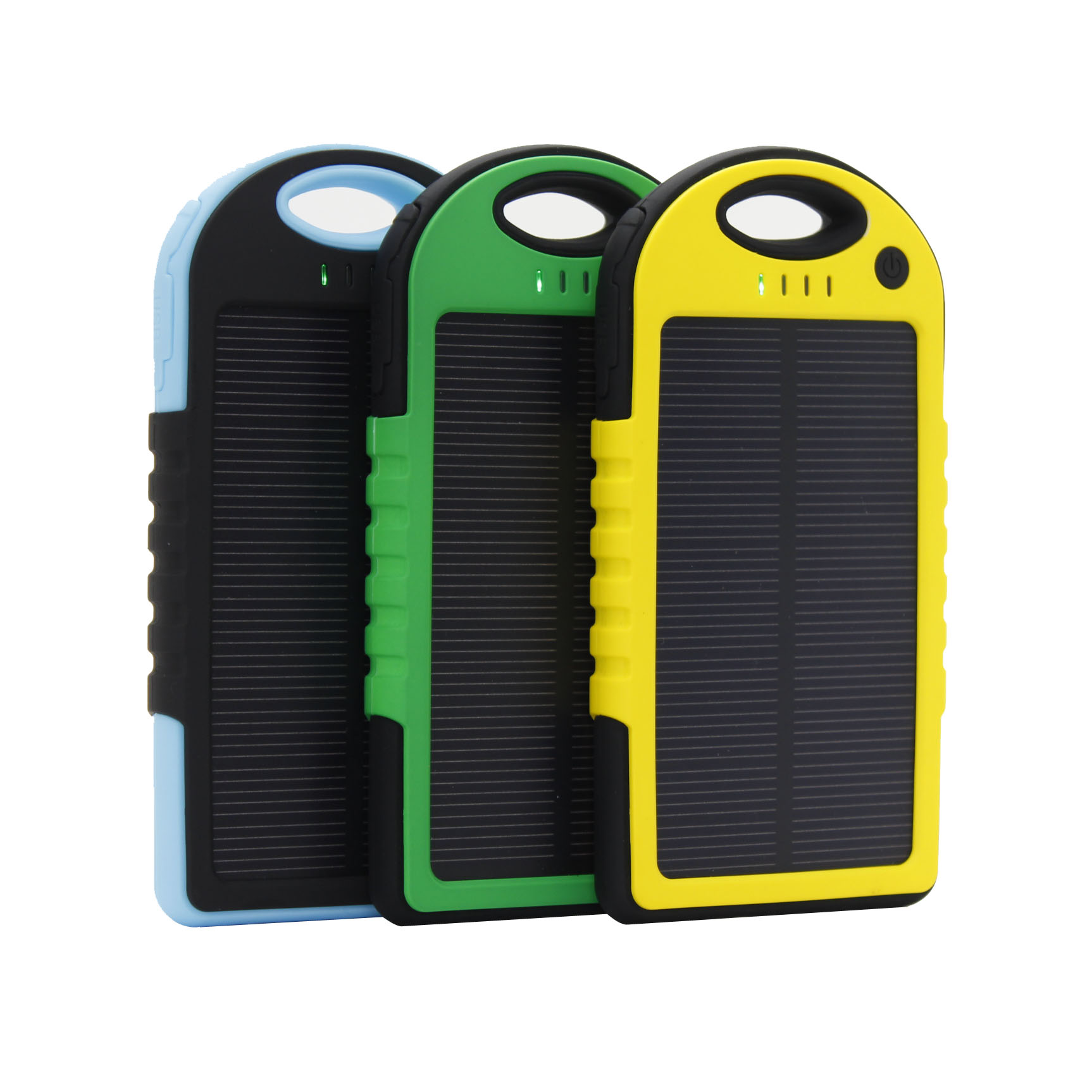 5000mAh Portable waterproof multi solar charger for mobile phone