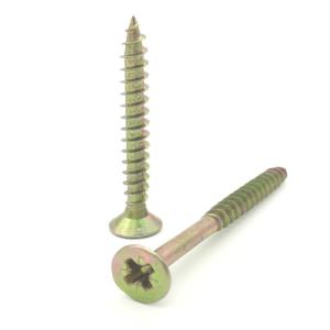 China Yellow Zinc Chipboard Screws MDF Pozi Chipboard Rawl Plugs wholesale