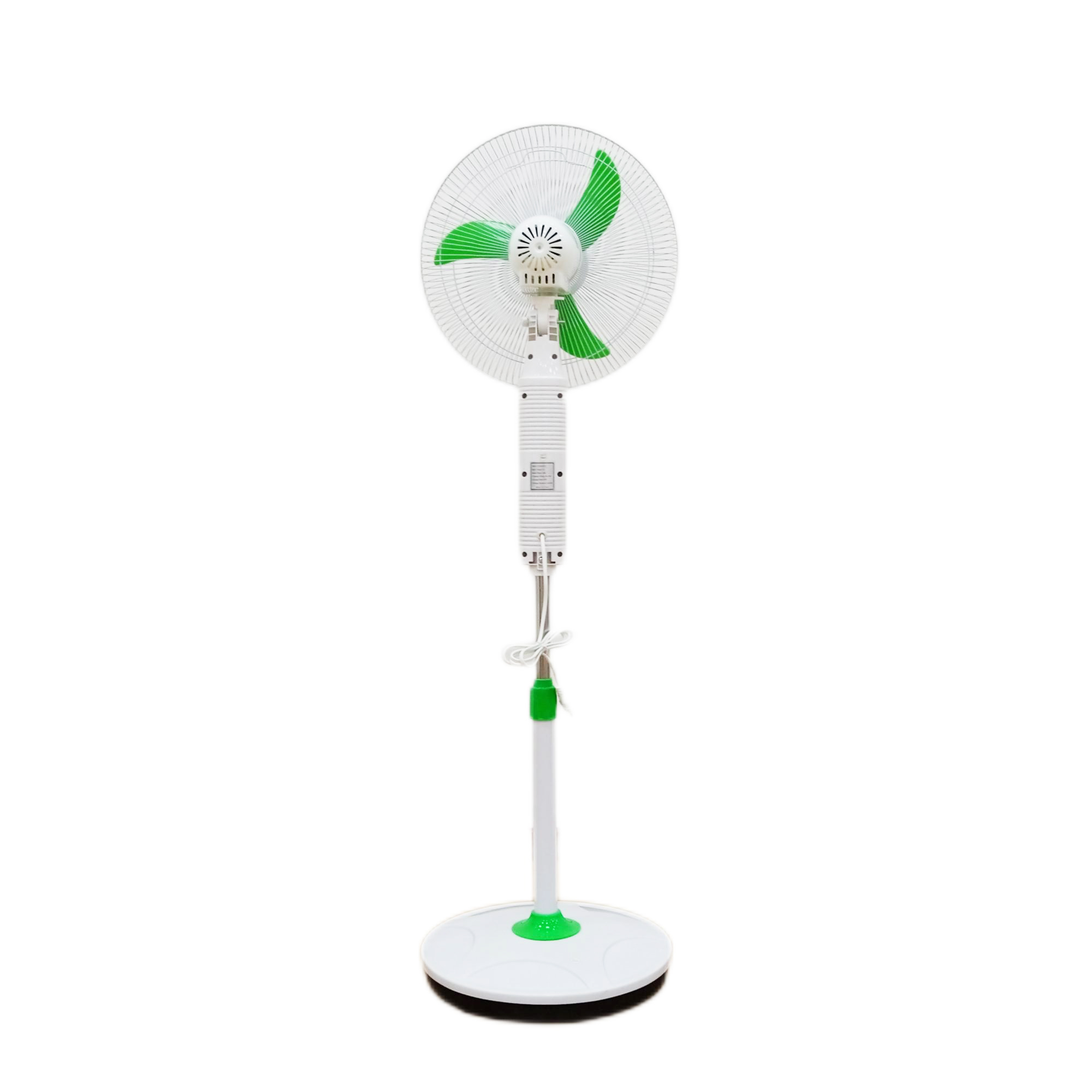12V DC Solar Floor Fan Rechargeable 16 Inch Plastic For Home