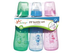 China Phthalate Free 250ml Standard Arc Baby Bottle Set wholesale